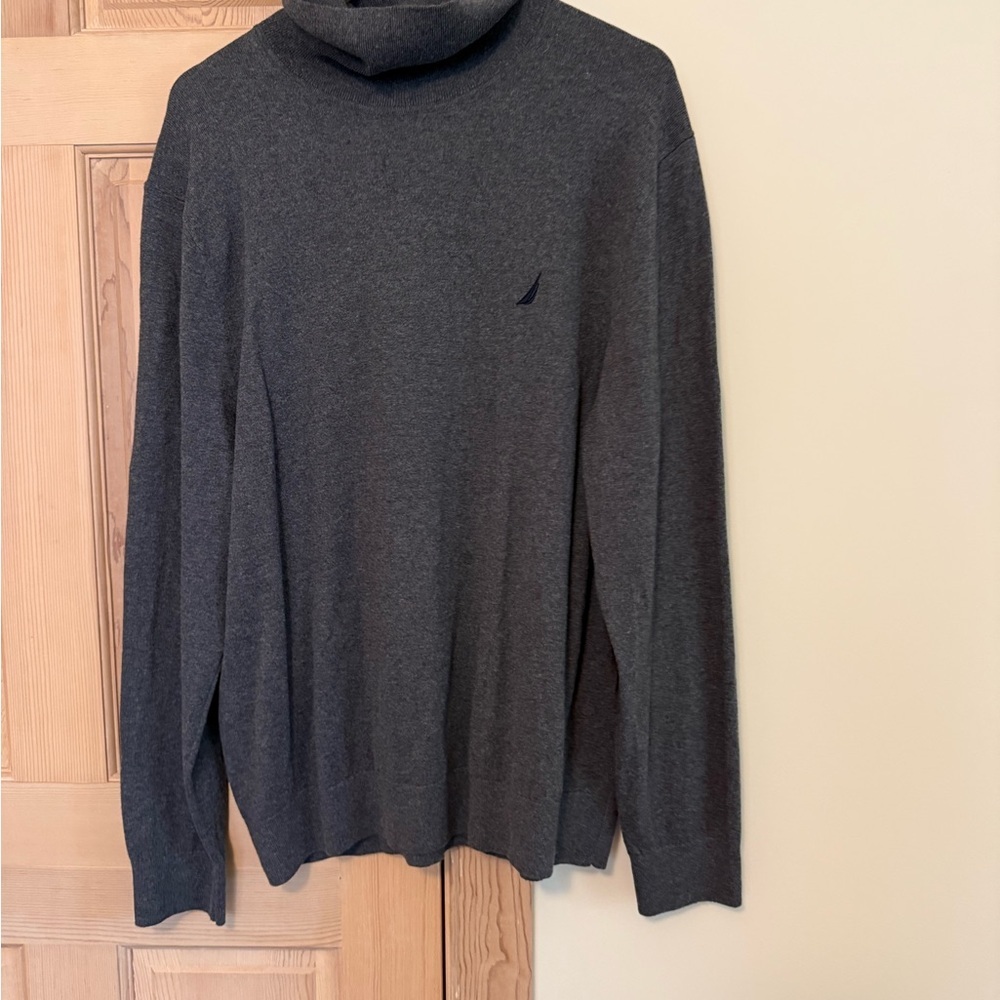 Nautica Dark Gray Men's Turtleneck Sweater